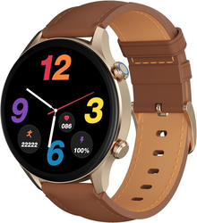 G-tab GT7 1.43 Inch Smartwatch with Music Storage, Brown