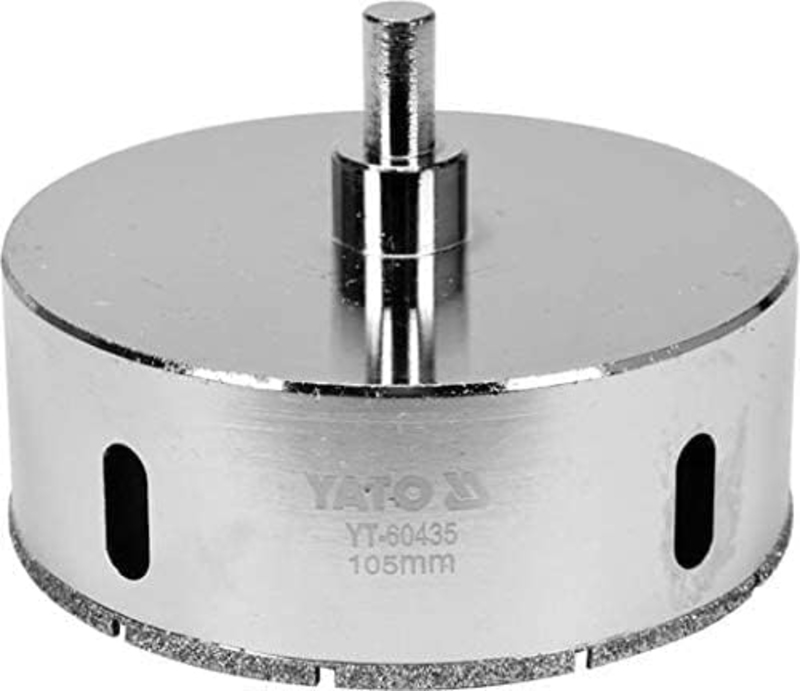 Yato Diamond Tile Drill Bit, YT-60435, 105mm, Grey