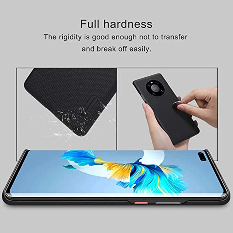 Kastwave Huawei Mate 40 Pro 5G Nice Store UAE Original Nillkin Super Frosted Shield Matte Mobile Phone Back Case Cover, Black