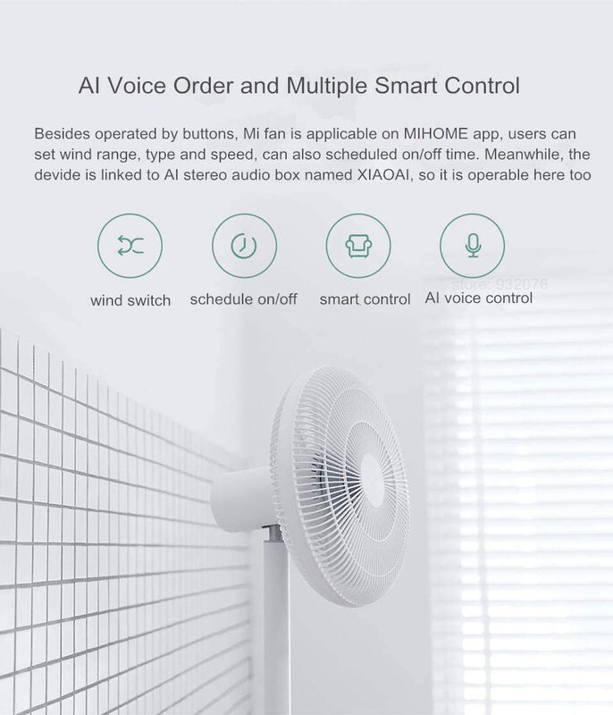 Xiaomi Portable Air Conditioner Natural Wind Standing Fan, 1C, White