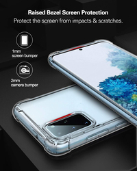 Samsung Galaxy S20+ Bumper Shell Soft Mobile Phone Case Cover, Clear