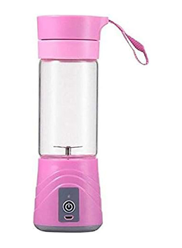 

Generic 0.38L Portable and Rechargeable Battery Juicer, Blue/Clear