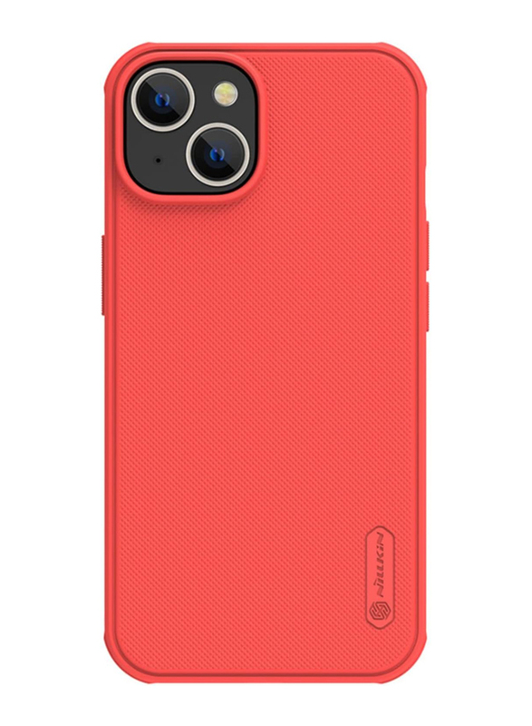 Nillkin Apple iPhone 14 Plus without Logo Cut-out Super Frosted Shield Pro Mobile Phone Case Cover, Red