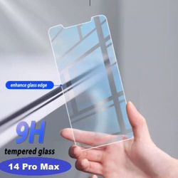 Apple iPhone 14 Pro Max Tempered Glass Screen Protector, Clear