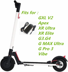 Smarthu 42V 2A Electric Scooter Charger Only Suitable for Gotrax.GXL V2.Apex.Xr Ultra.XR Elite.G3.G4.GMAX Ultra Vibe, Black