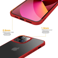 X-Level Apple iPhone 13 Mini TPU Shockproof Matte Finish Mobile Phone Case Cover, Red