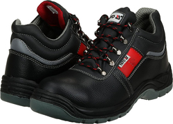 Yato TOLU S3 Middle-Cut Safety Shoes with Lining, YT-80800, Black, Size 45