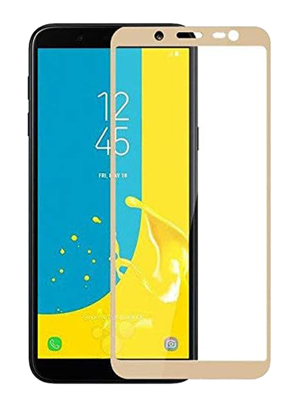 Samsung Galaxy J6 Plus 2018 Tempered Glass Screen Protector, Gold