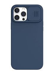 Nillkin Apple iPhone 13 Pro Max Silicone CamShield Silky Magnetic Mobile Phone Case Cover, Blue