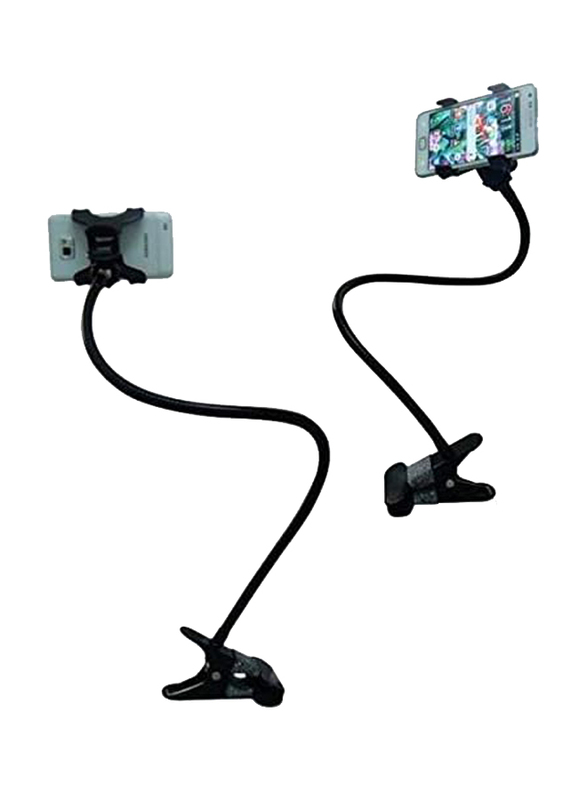 Universal Lazy Bed Desktop Bracket Mobile Cell Phone Car Mount Holder Stand, Black