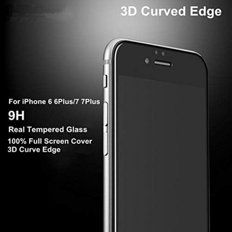 Apple iPhone 7 Plus Tempered Glass Protector with MAT Finish Back Cover, Clear