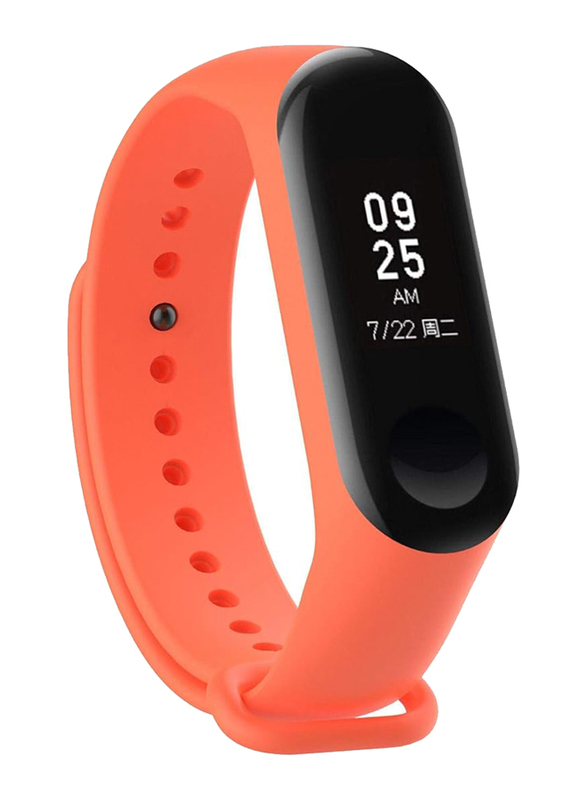 Premium Silicone Fitness Tracker Wrist Strap Band For Xiaomi Mi Band 3, Orange