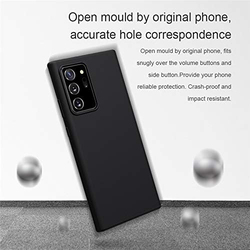 Samsung Galaxy Note 20 Ultra Anti-Fingerprint Silicone Fitted Mobile Phone Case Cover, Black