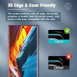 6.9-inch Samsung Galaxy S20 Ultra 5g Scratch Resistant 9H Hardness Fingerprint Unlock Ultra HD 2 x Tempered Glass Screen Protector + 2 x Camera Lens Protector, Clear