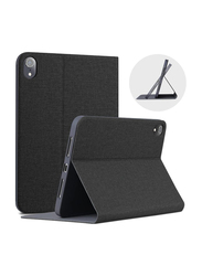 X-Level 8.3-inch Apple iPad mini 6 (2021) (6th Gen) New Lightweight Slim Protective Soft TPU Back Stand Auto Wake/Sleep Tablet Case Cover, Black