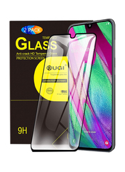 ELTD Samsung Galaxy A40 Anti-Scratch Full Coverage Tempered Glass Screen Protectors, 2 Pieces, Black