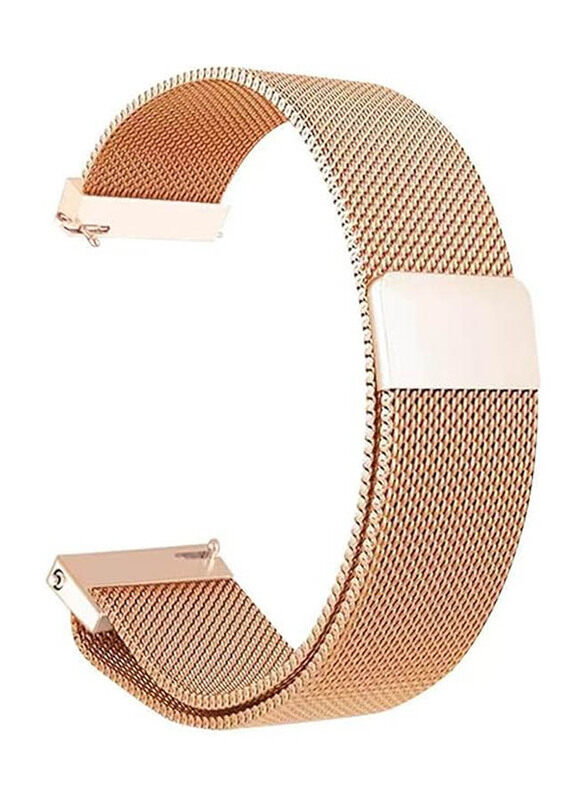 

Generic Quick Release Stainless Steel Mesh Watch Band for 20/22mm, 38/40/41mm,42/44/45/49mm20mm, Rose Gold