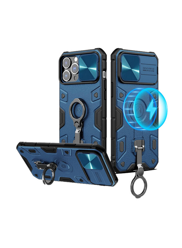

Nillkin Apple iPhone 13 Pro Max Camshield Armor Case Hard Back Mobile Phone Case Cover, Blue