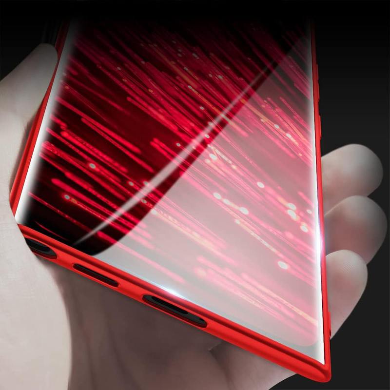 X-Level Samsung Galaxy S22 Ultra Ultra-Thin Slim Fit Soft TPU Guardian Series Light Protective Matte Finish Coating Mobile Phone Case Cover, Red