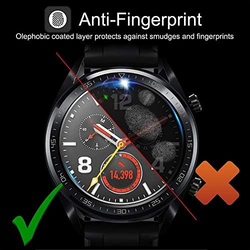 Smartwatch Screen Protectors 33mm Diametral Universal Tempered Glass Film for Samsung Galaxy/LG/Sony/Huawei/Garmin Watches, Clear