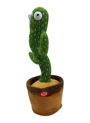 Dancing Cactus Learn to Speak and Shine Twist the Cactus Plush Toy with 3 Songs in English 120 Lighting, All Ages