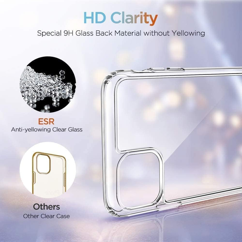 Apple iPhone 11 Pro Hard Back + Soft TPU Frame Mobile Phone Case Cover, Clear