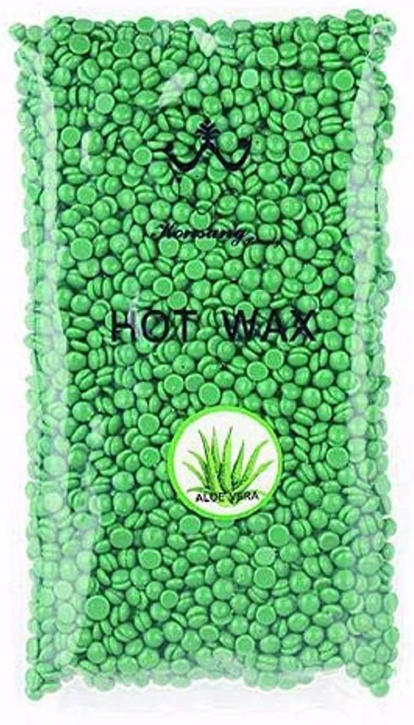 Beauty Aloe Vera Hot Wax Beans, 300g, Green