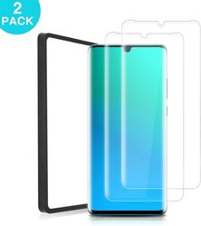 Huawei P30 Pro Anti-Scratch Tempered Glass Screen Protector, 2 Piece, Crystal Clear