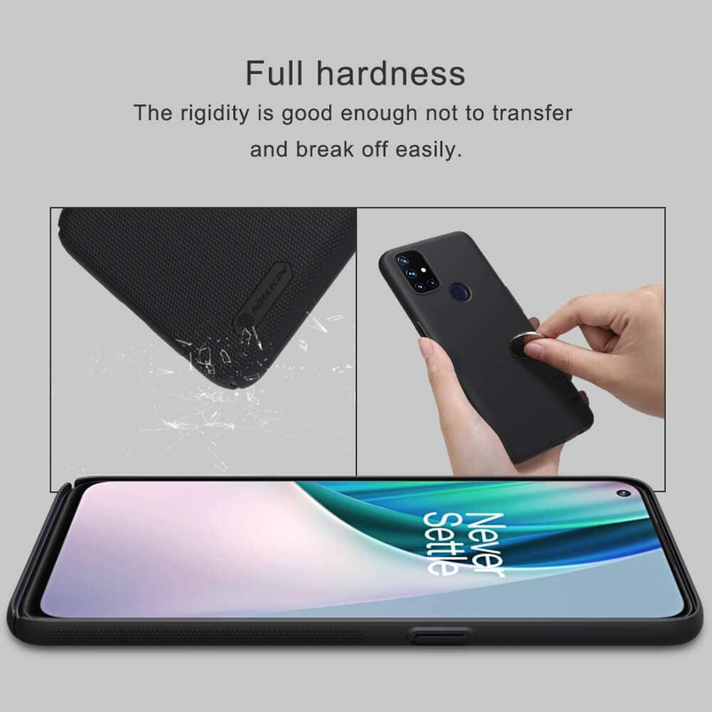 Nillkin OnePlus Nord N10 5g Super Frosted Shield Mobile Phone Case Cover, Black