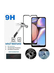 Samsung Galaxy A10s Screen Full Glue Guard Tempered Glass Mobile Phone Screen Protector, Clear/Black