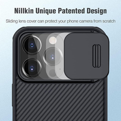 Nillkin Apple iPhone 13 Pro Mobile Phone Case Cover with Slide Camera Cover, Black