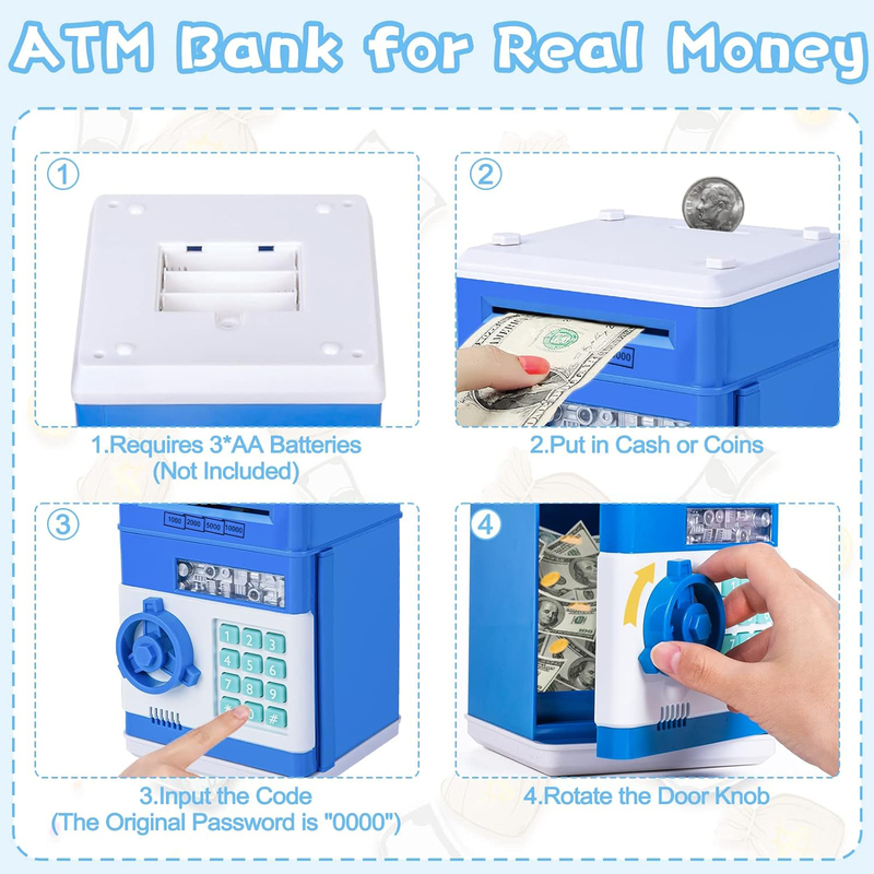 Subao Large Electronic ATM Bank for Kids, Ages 3+