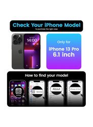 Otofly Apple iPhone 13 Pro Liquid Silicone Slim Protective Shockproof Anti-Scratch Microfiber Lining Mobile Phone Case Cover, Light Purple