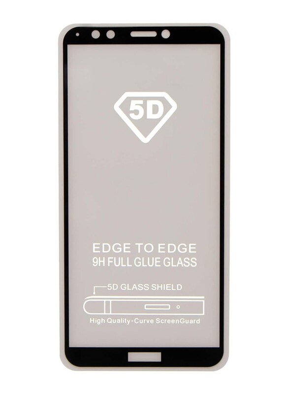 

Generic Huawei Honor 7C PRO 9H Glass Screen Protector, Clear/Black