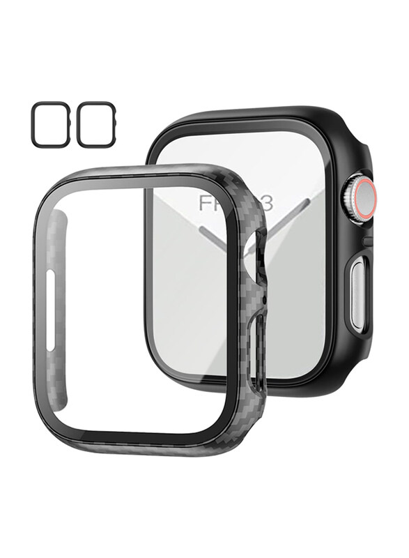 

Generic Slim Guard Bumper Full Coverage Hard PC Protective HD Ultra-Thin Case Cover with Tempered Glass Screen Protector for Apple iWatch Series 3/2/1 38mm, 2