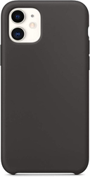 Asusual Apple iPhone 11 6.1 Inch Ultra-Thin Silicone Leather Soft Case Cover, Black