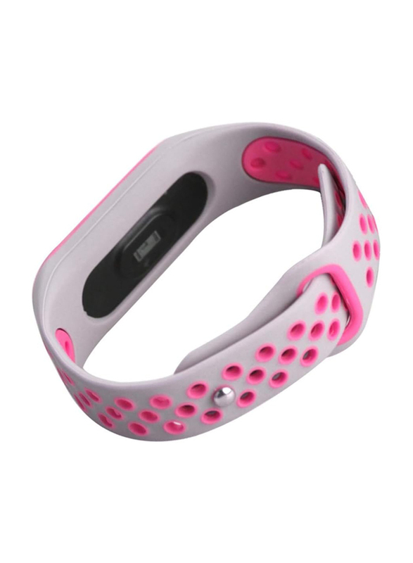 Silicone Anti-Off Wrist Band for Xiaomi Mi Band 3, Pink