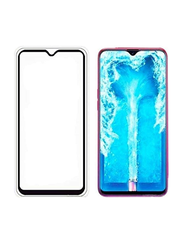 Oppo F9/F9 Pro Shock Proof Tempered Glass Screen Protector, Clear/Black