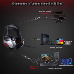 Onikuma K5 Pro Gaming Headset with Microphone, Black