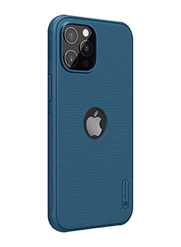 Nillkin Apple iPhone 12 Pro Max with Logo Cut-out Super Frosted Shield Pro Magnetic Matte Mobile Phone Case Cover, Blue