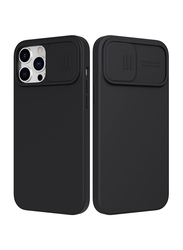 Apple iPhone 14 Shockproof Protective Bumper Hard PC & Soft Silicone Edge Mobile Phone Case Cover with Camera Lens Protection, Black