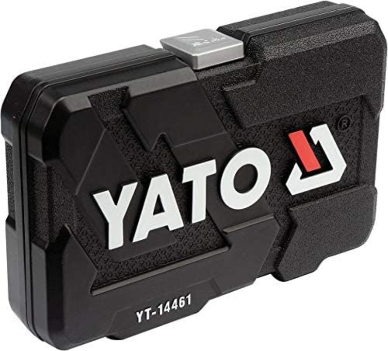 Yato 25-Piece 0.25-inch Socket Tool Set, YT-14461, Multicolour