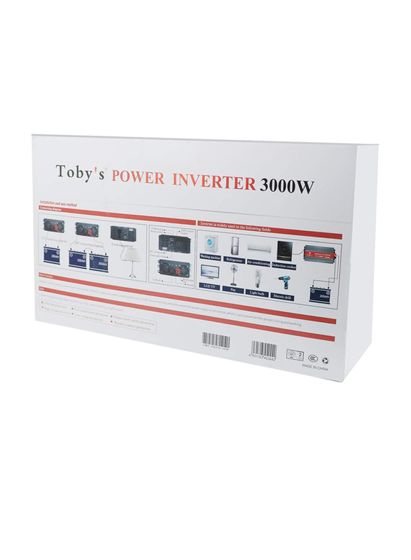 Toby's 3000W Car Inverter, Black