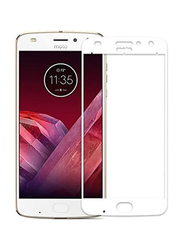 Motorola Moto G 5S Plus Tempered Glass Screen Protector with White Frame, Clear