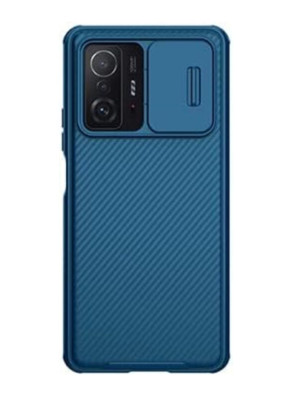 

Alsafwah Xiaomi Redmi Note 11t Polycarbonate CamShield Pro Camera Slide Mobile Phone Case Cover, Blue