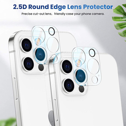 Apple iPhone 12/12 Mini/12 Pro/12 Pro Max Camera Lens Protector, Clear