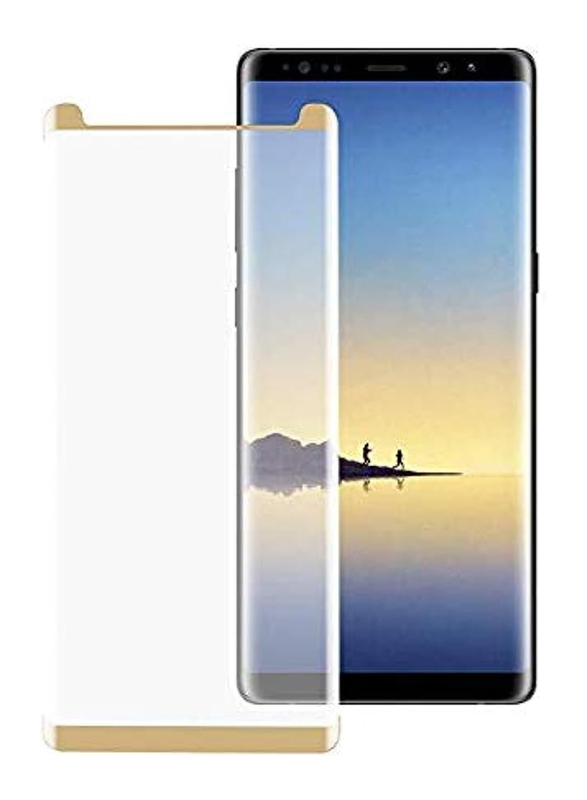 Samsung Galaxy Note 8 Curved Tempered Glass Screen Protectors, Gold