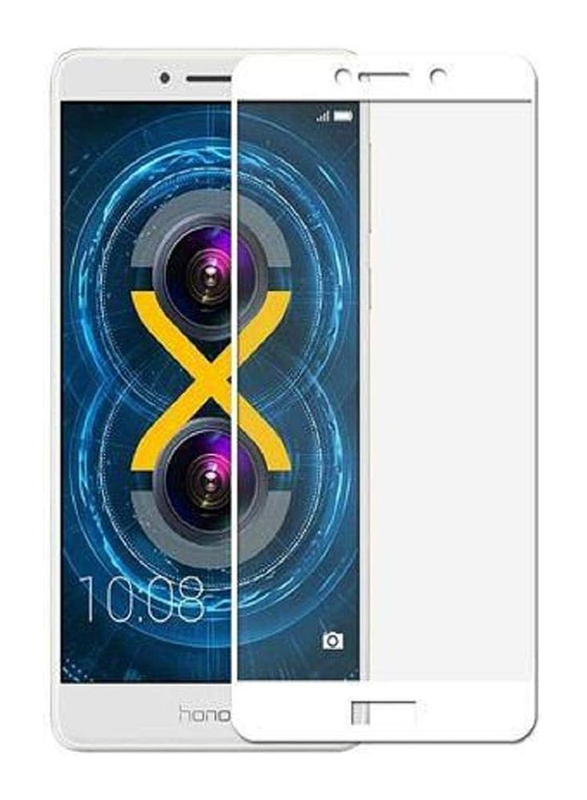 Huawei Honor 6X Full Protection Glass Screen Protector, White