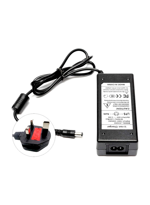 42V 2A Scooter Electric Charger Adapter Universal Battery Fast Charger for Xiaomi Mijia M365 Nine Bot Es1 Es2, Black