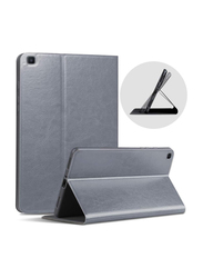 X-Level 8-inch Samsung Galaxy Tab A (2019) Slim Lightweight Multi-Angle Viewing Non-Slip Design PU Leather Protective Stand Smart SM-T290 & SM-T295 Tablet Case Cover, Grey